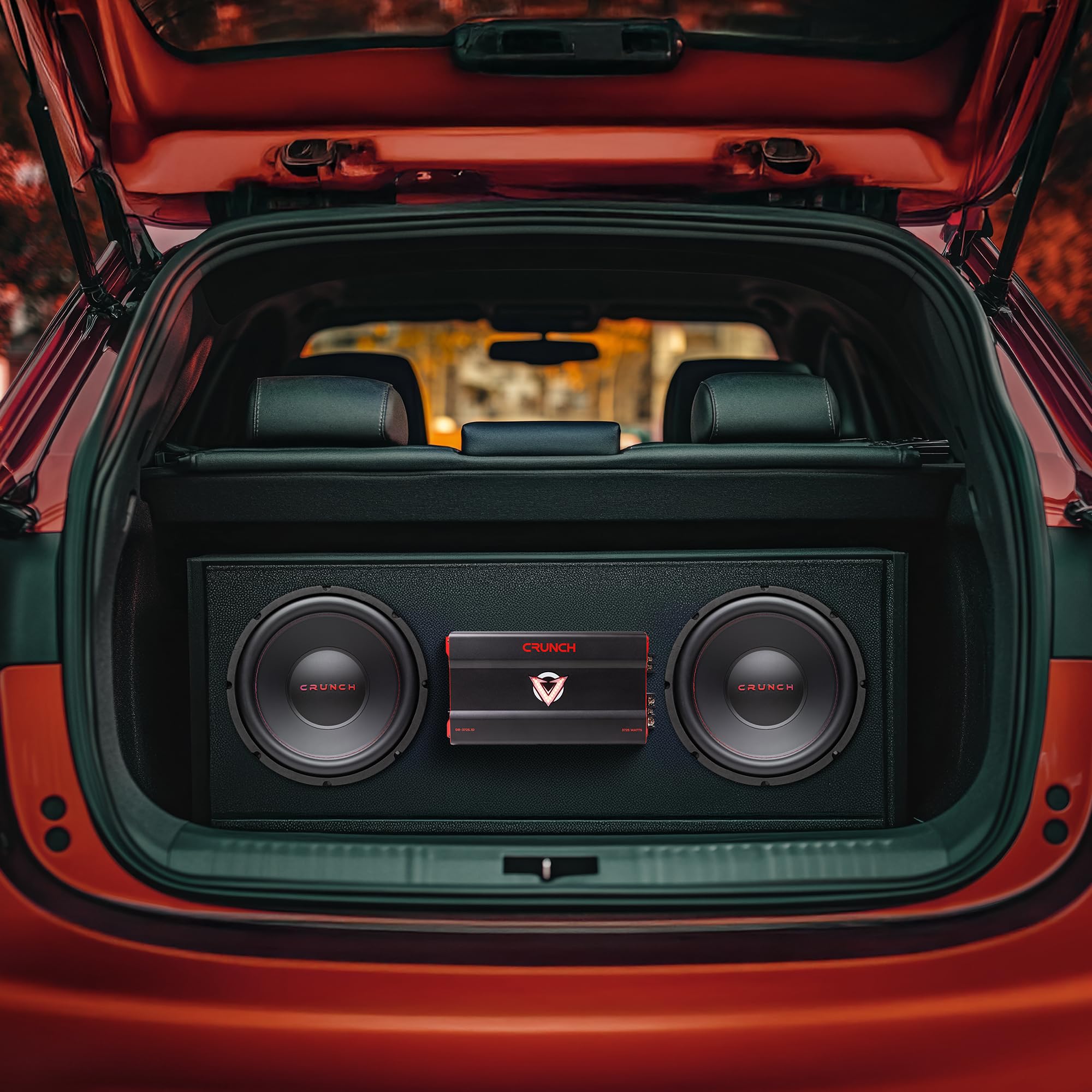 Crunch 3725W Monoblock Subwoofer Car Audio Amplifier with Adjustable Crossovers, Bass Knob & Remote, LED VU-Meter, QTD Cooling and PWM Power Supply Crunch 3725W Monoblock Subwoofer Car Audio Amplifier with Adjustable Crossovers, Bass Knob & Remote, LED VU-Meter, QTD Cooling and PWM Power Supply